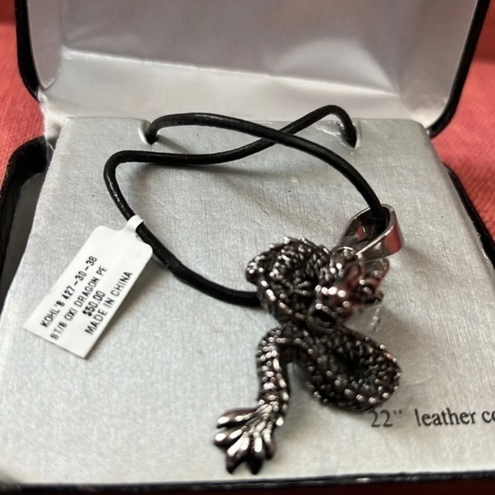 Stainless steel‎ dragon pendant